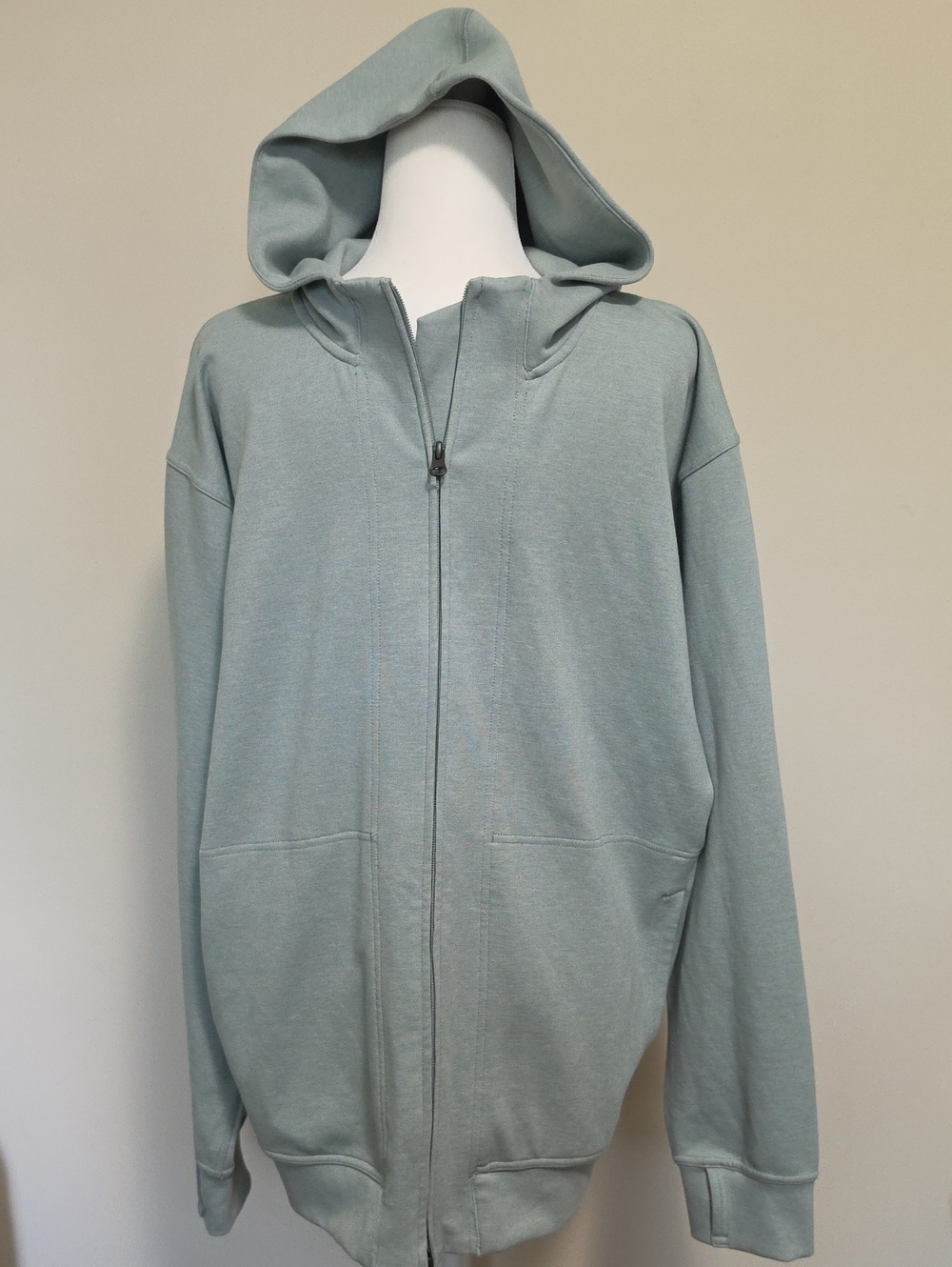 Nike Yoga Dri-FIT Men's Full-Zip Training Fleece Hoodie Sage/Mica Green Size XL